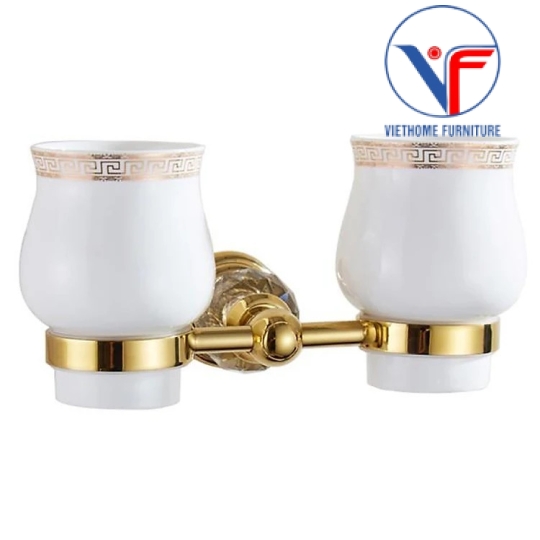 Bộ Phụ Kiện Phòng Tắm 5 Món Mạ Vàng Cao Cấp
