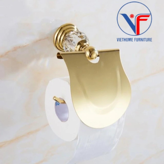 Bộ Phụ Kiện Phòng Tắm 5 Món Mạ Vàng Cao Cấp
