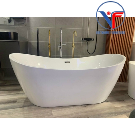 Bồn Tắm Nằm Đặt Sàn Nhựa Acrylic Cao Cấp