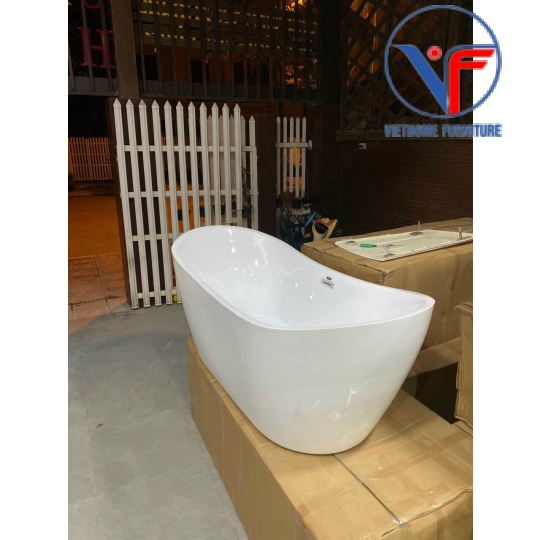 Bồn Tắm Nằm Đặt Sàn Nhựa Acrylic Cao Cấp
