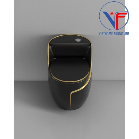 BỒN CẦU TRỨNG NẮP BẰNG CHỈ VÀNG 3310