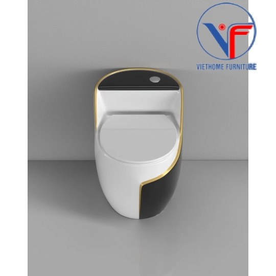 BỒN CẦU TRỨNG NẮP BẰNG CHỈ VÀNG 3308