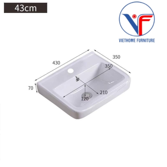 Lavabo treo tường - Chậu rửa mặt treo tường nhỏ gọn