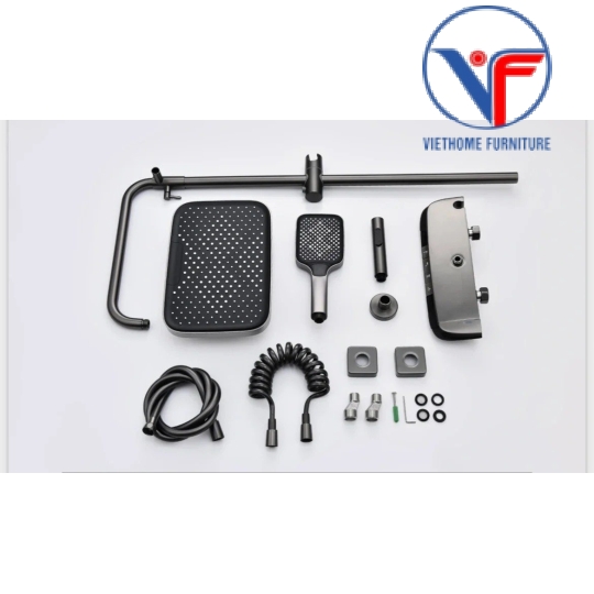 Sen Cây Phím Đàn Sơn Tĩnh Điện Xám Mạ Crom/Ni Hiển Thị Nhiệt Độ SC-038