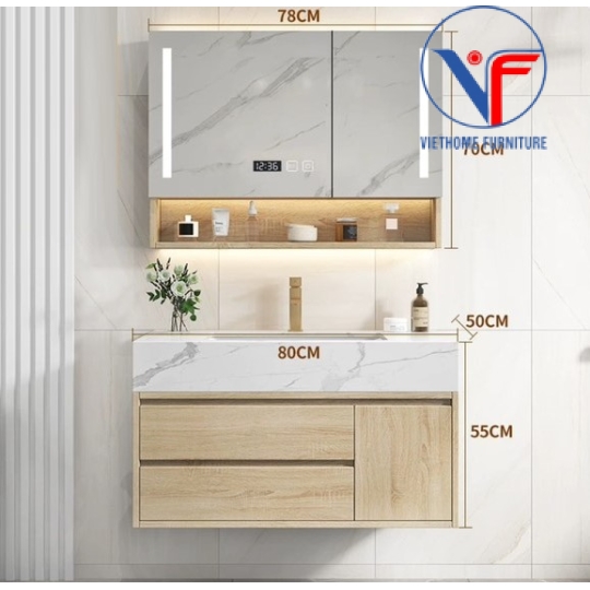 Tủ Lavabo Cao Cấp Gỗ Plywood 02