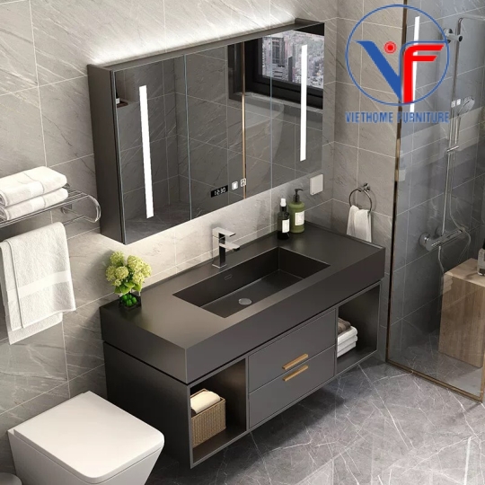 Tủ Lavabo Cao Cấp Gỗ Plywood 03