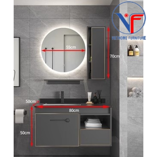 Tủ Lavabo Cao Cấp Gỗ Plywood 04