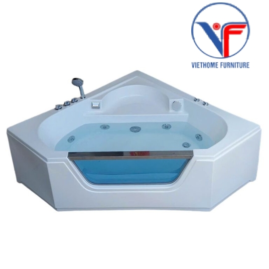 BỒN TẮM GÓC KÍNH MASSAGE - BỒN TẮM SỤC THỦY LỰC 1400X1400