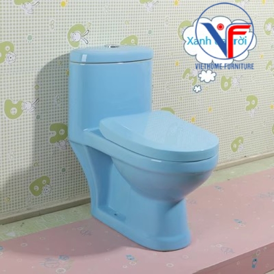 BỒN CẦU 1 KHỐI trẻ em nhiều màu sắc