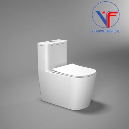 BỒN CẦU 1 KHỐI MEN NANO CHỐNG BÁM BẨN 2091