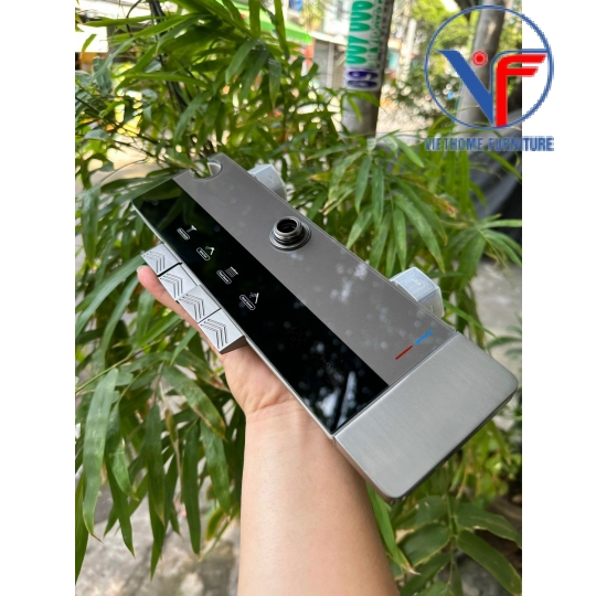 SEN CÂY TẮM ĐỨNG PHUN MƯA 2 ĐƯỜNG NƯỚC NÓNG LẠNH NÚT PHÍM ĐÀN CÓ ĐÈN LED HIỆN NHIỆT ĐỘ CAO CẤP