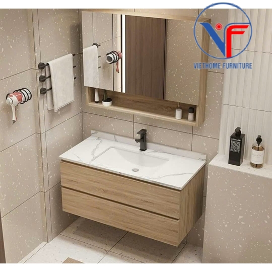 Tủ Lavabo Nhựa PVC Gương Cao Cấp 009