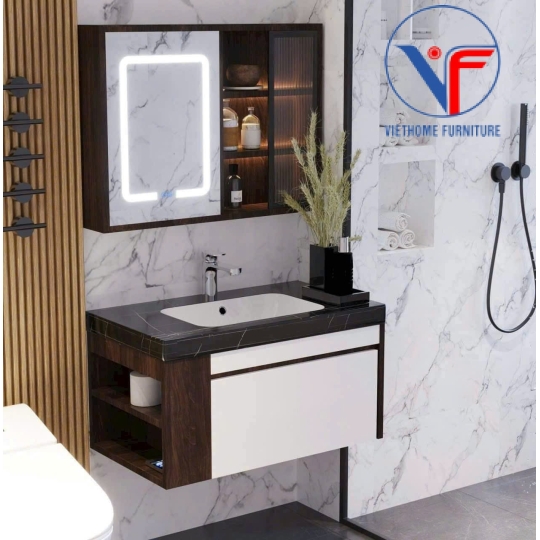 Tủ Lavabo Nhựa PVC Gương Cao Cấp 012