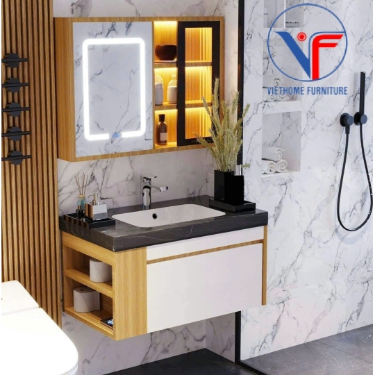 Tủ Lavabo Nhựa PVC Gương Cao Cấp 013
