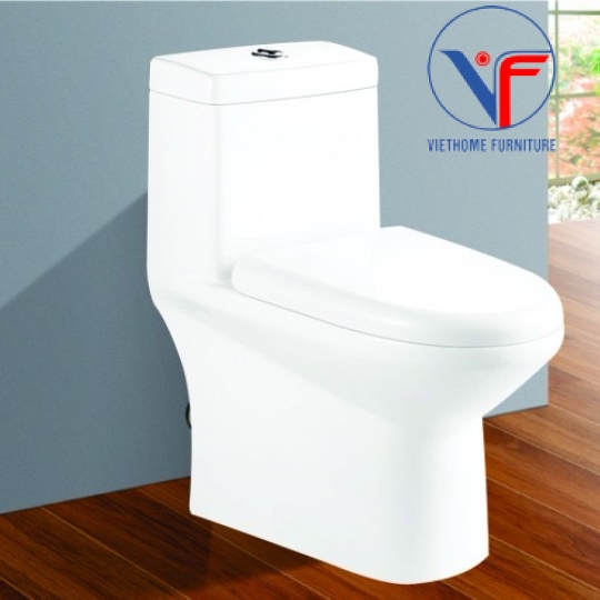 BỒN CẦU 1 KHỐI MEN NANO CHỐNG BÁM BẨN 