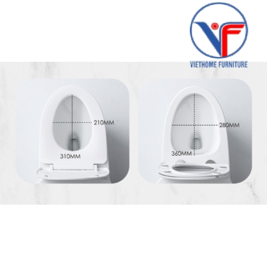 Bồn cầu 1 khối trắng men sứ nano dạng tròn