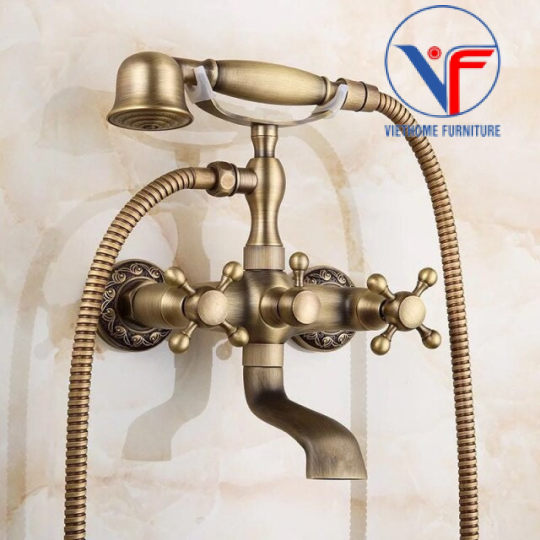 Vòi hoa sen nhà tắm bằng đồng cao cấp