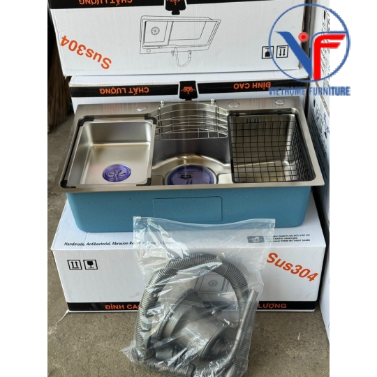 BỒN CHÉN ĐƠN 7546  INOX SUS304