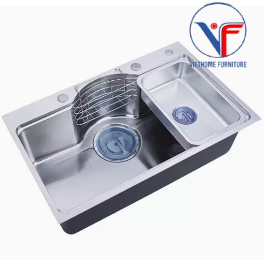BỒN CHÉN ĐƠN 7546  INOX SUS304