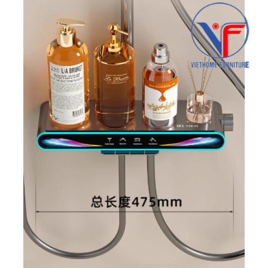SEN TẮM ĐỨNG NÓNG LẠNH MẶT KÌNH HIỂN THỊ NHIỆT ĐỘ CÓ LED XX07