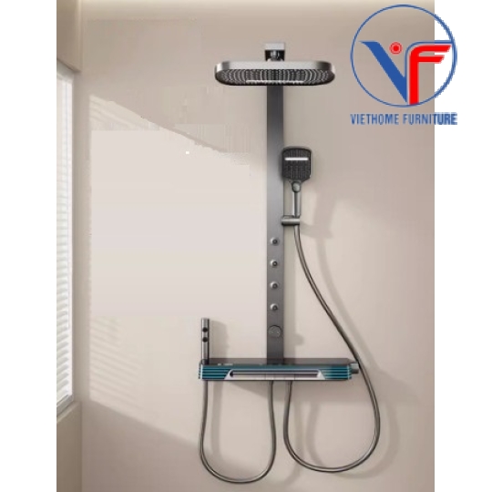 SEN TẮM ĐỨNG NÓNG LẠNH MẶT KÌNH HIỂN THỊ NHIỆT ĐỘ CÓ LED XX09
