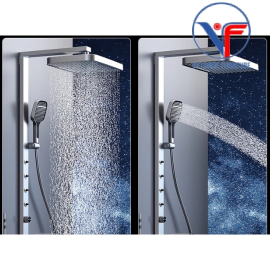 SEN TẮM ĐỨNG NÓNG LẠNH MẶT KÌNH HIỂN THỊ NHIỆT ĐỘ CÓ LED XX09