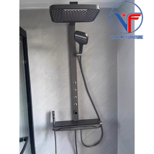 SEN TẮM ĐỨNG NÓNG LẠNH MẶT KÌNH HIỂN THỊ NHIỆT ĐỘ CÓ LED XX09