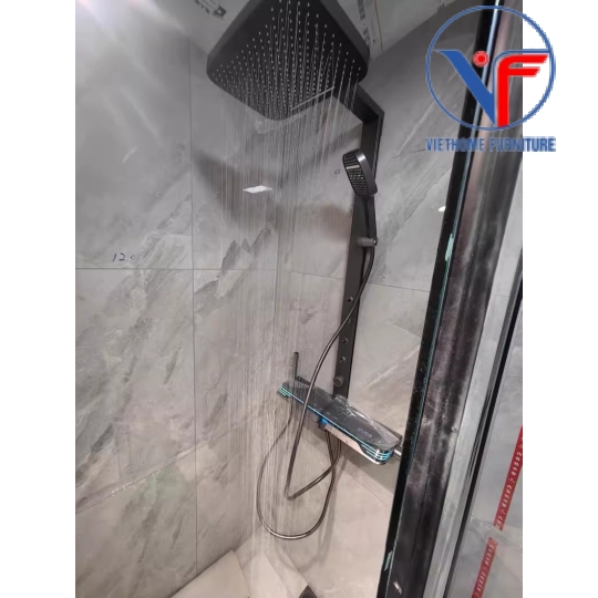 SEN TẮM ĐỨNG NÓNG LẠNH MẶT KÌNH HIỂN THỊ NHIỆT ĐỘ CÓ LED XX09