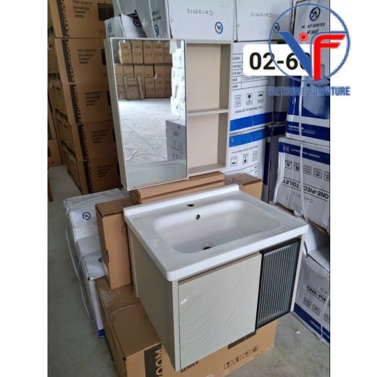 Tủ Lavabo Nhựa PVC Gương Cao Cấp 02-60