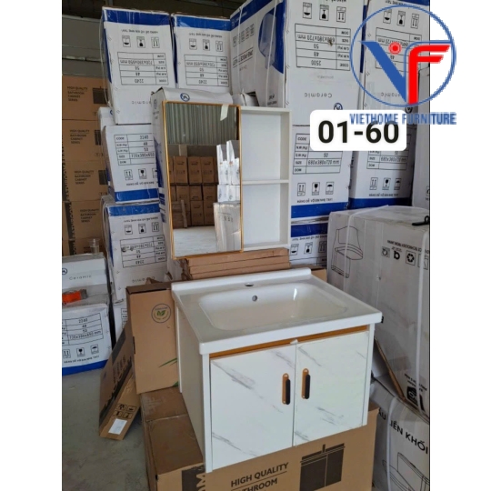 Tủ Lavabo Nhựa PVC Gương Cao Cấp 01-60