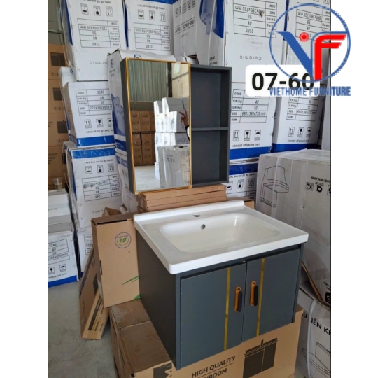 Tủ Lavabo Nhựa PVC Gương Cao Cấp 07-60