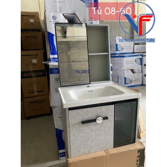 Tủ Lavabo Nhựa PVC Gương Cao Cấp 08-60