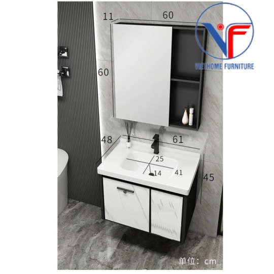 Tủ Lavabo Nhựa PVC Gương Cao Cấp 05-60