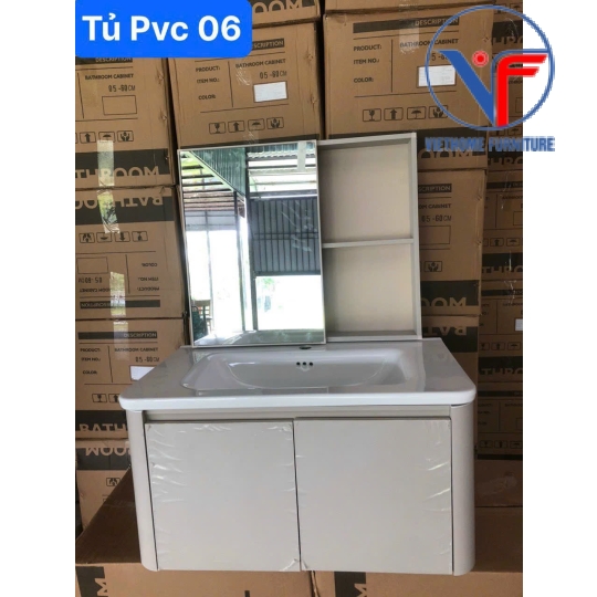 Tủ Lavabo Nhựa PVC Gương Cao Cấp 06-80