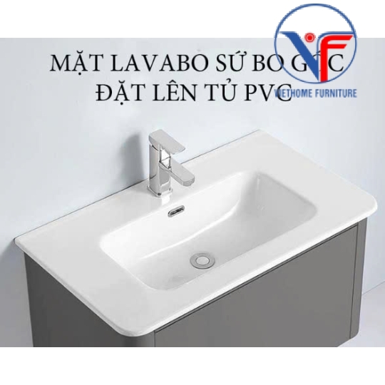 Chậu Rửa vuông Âm Bàn bo góc kích thước 80cm