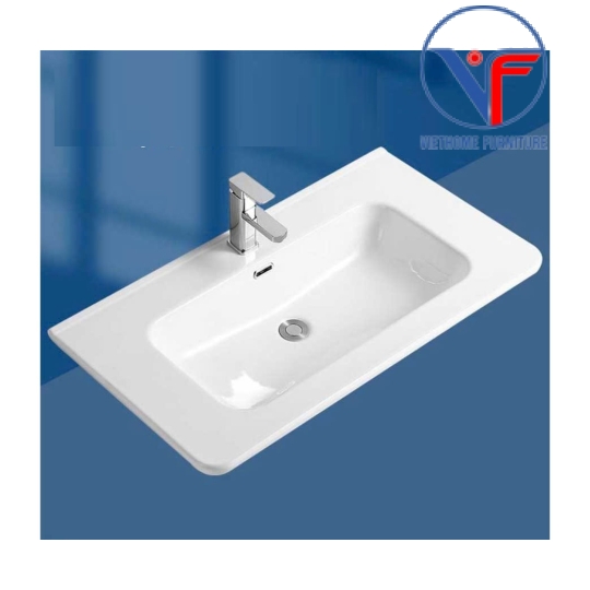 Chậu Rửa vuông Âm Bàn bo góc kích thước 80cm