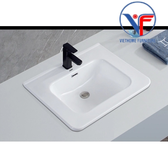Chậu Rửa vuông Âm Bàn bo góc kích thước 60cm