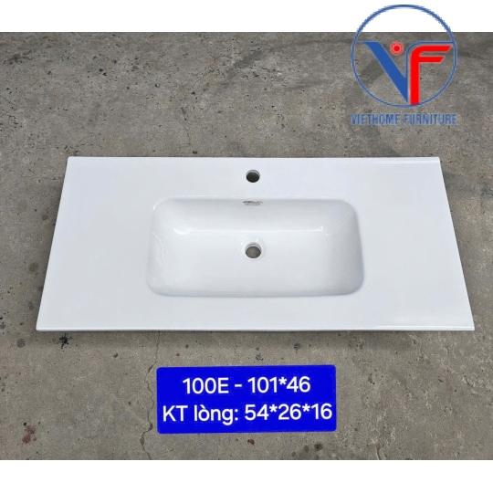 Chậu Rửa vuông Âm Bàn góc vuông kích thước 100cm