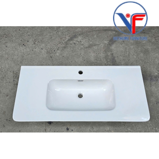 Chậu Rửa vuông Âm Bàn bo góc kích thước 100cm