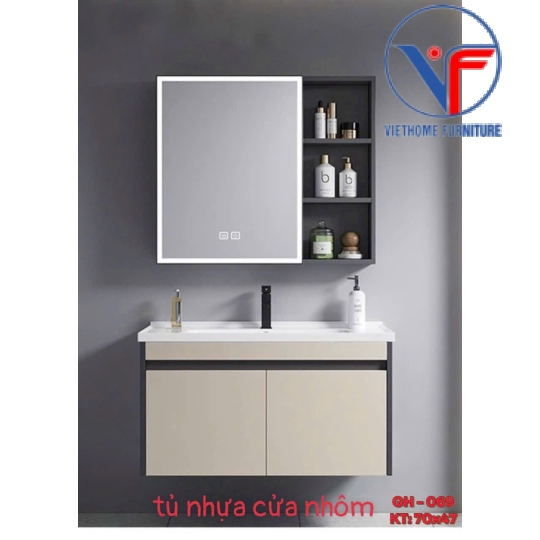 Bộ tủ lavabo + tủ gương size 70cm